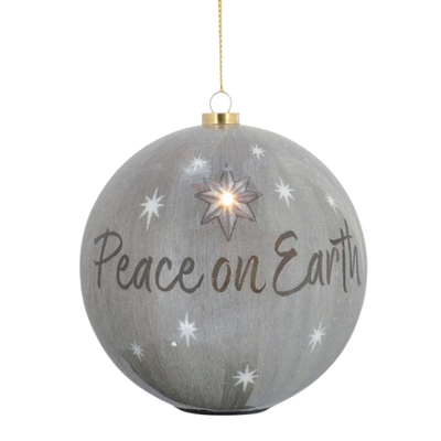 Paper Mache Holy Family Ornament