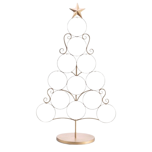 Ornament Display Tree, gold