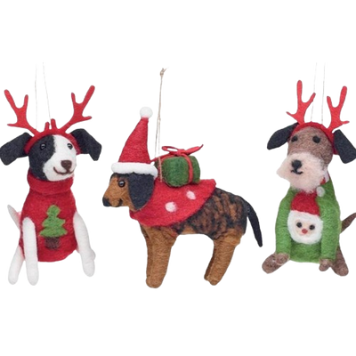 Christmas Dog Ornament