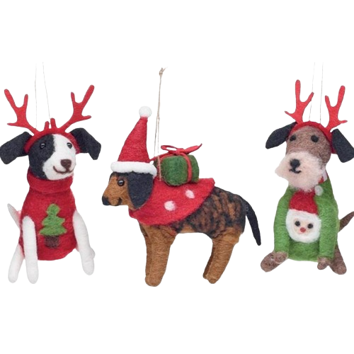 Christmas Dog Ornament
