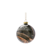 Marbled Ornament - black/round