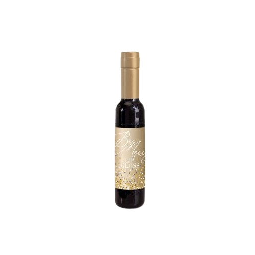 Wine Bottle Lip Gloss, gold