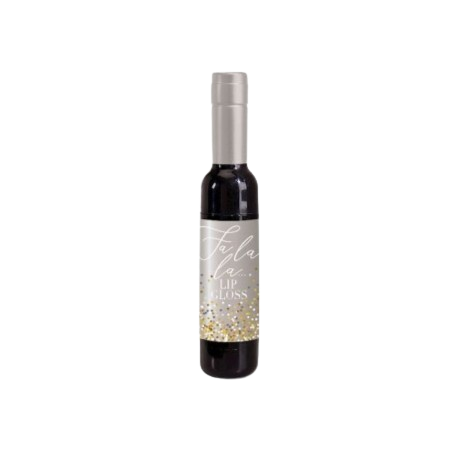 Wine Bottle Lip Gloss, silver
