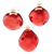 Organic Glass Ornament, red