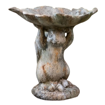 Squirrel Birdbath/Feeder