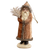 Velvet Santa Ornament, brown