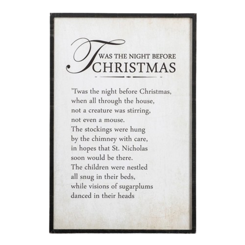 "T'was The Night" Sign