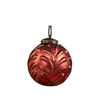 Glass Filigree Ornament, red