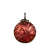 Glass Filigree Ornament, red