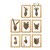 Set of 8 Wall Mounts