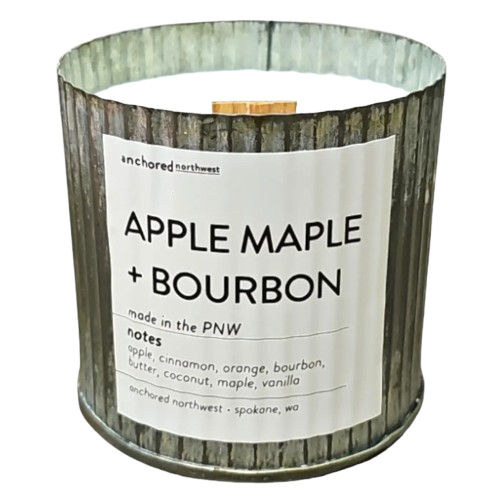 Wood Wick Candle - Apples and Maple Bourbon