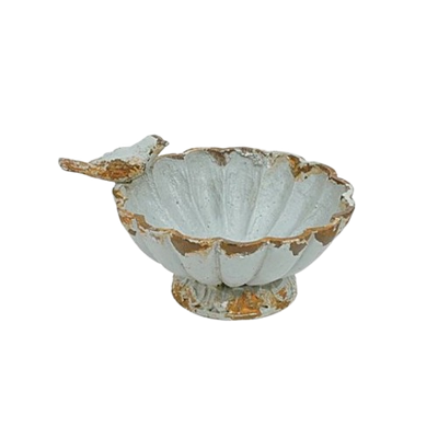 Pewter Bowl with Bird