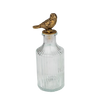 Glass Bottle with Bird, tail down