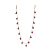 Glass Ornament Garland, red