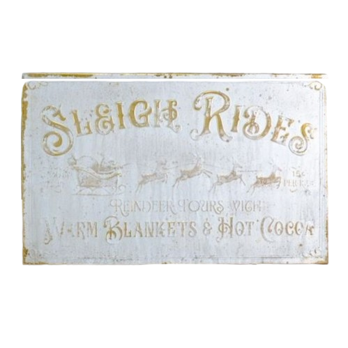 "Sleigh Rides" Sign