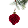 Velvet Ornament, teardrop