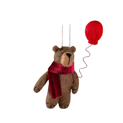 Bear with Balloon Ornament