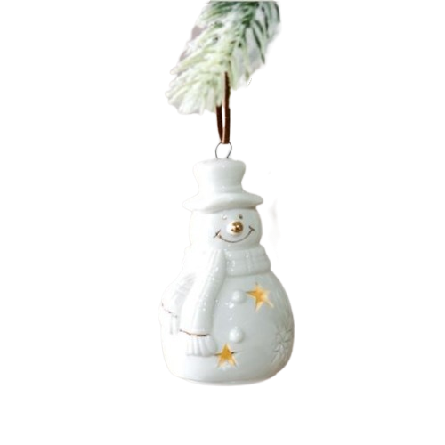 Ceramic Snowman Ornament