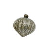 Painted Glass Ornament, silver