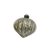 Painted Glass Ornament, silver