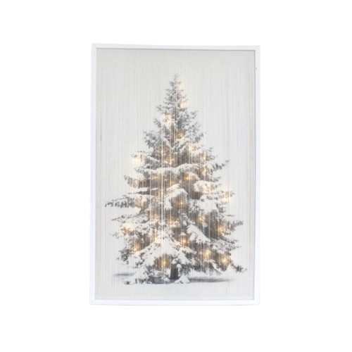 Rectangle Framed Lighted Tree