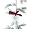 Marble Paw Print Ornament
