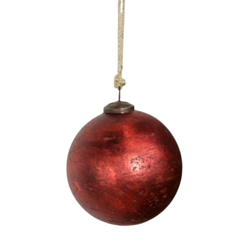 Mercury Ornament - red/round
