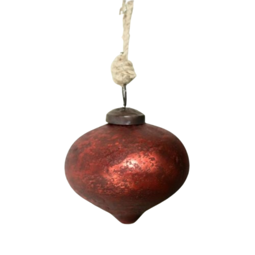 Mercury Ornament - red/teardrop