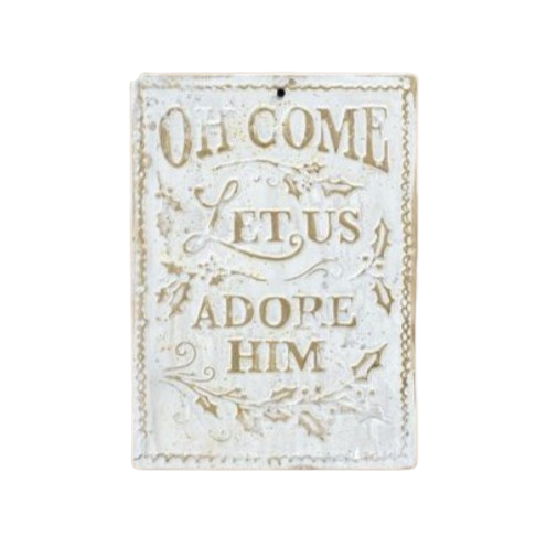"Adore Him" Sign