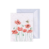 Gift Enclosure Card - Poppies and Bee