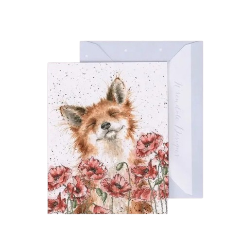 Gift Enclosure Card - Poppy Field