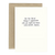 Simply Put Greeting Card - Stretch Denim