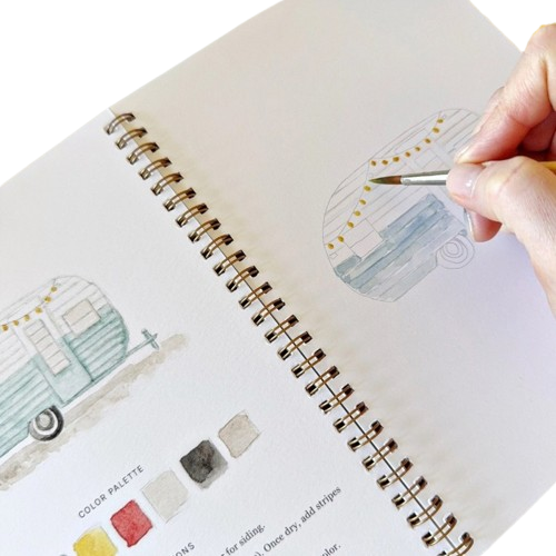 Watercolor Workbook - Camping