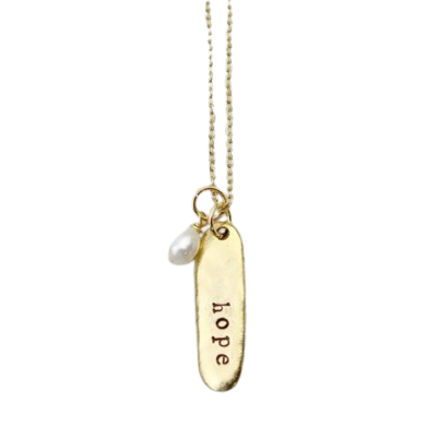 "Hope" Necklace, gold