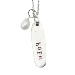 "Hope" Necklace, silver