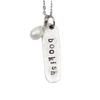 "Bookish" Necklace, silver