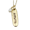 "Bookish" Necklace, gold