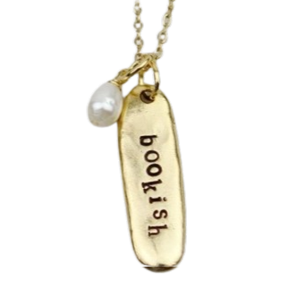 "Bookish" Necklace, gold