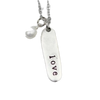 "Love" Necklace, silver