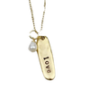 "Love" Necklace, gold