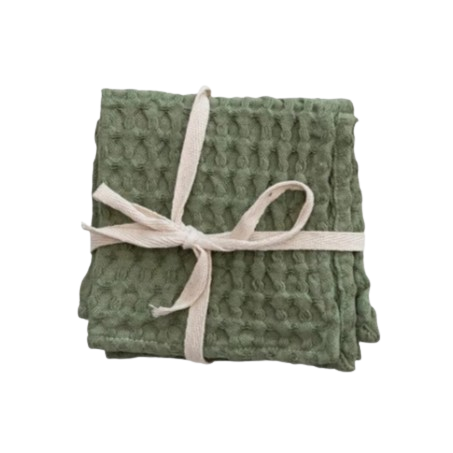Cotton Dish Cloths, green