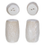 Stoneware Salt and Pepper Shakers, set/2
