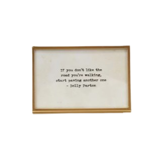 Metal/Glass Frame - Paving Another One