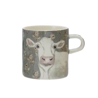 Stoneware Mug - Cow
