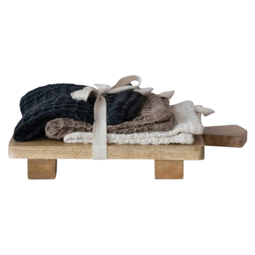 Dish Cloths with Board
