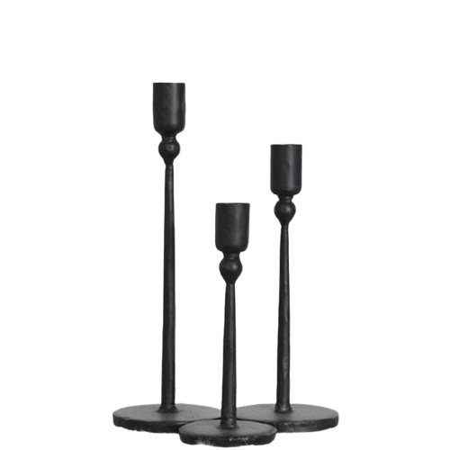 Black Taper Candle Holder (small)