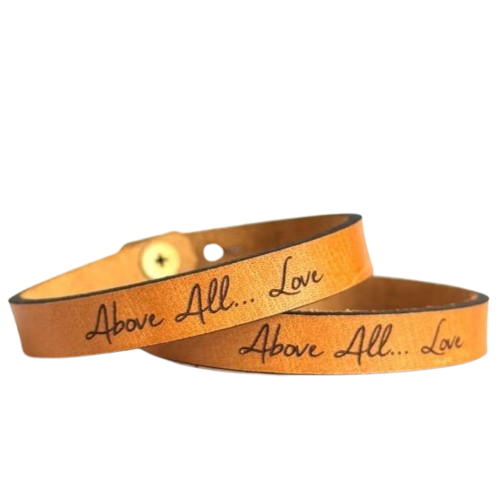 Leather Bracelet - Above All... Love