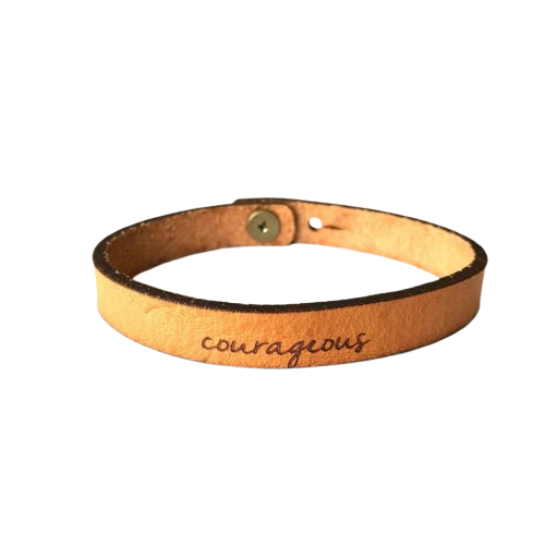 Leather Bracelet - Courageous