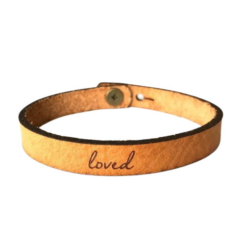 Leather Bracelet - Loved