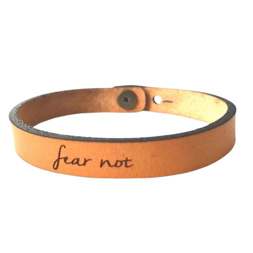 Leather Bracelet - Fear Not